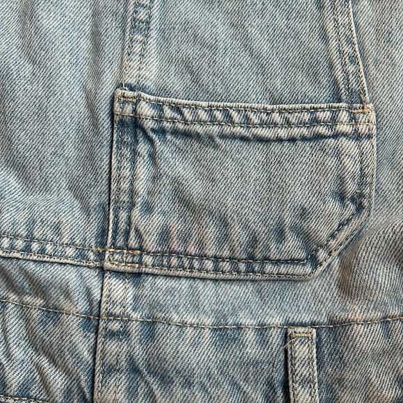 We the Free Ziggy Denim Overalls in Blue Moon size M SHORT - Picture 3 of 5